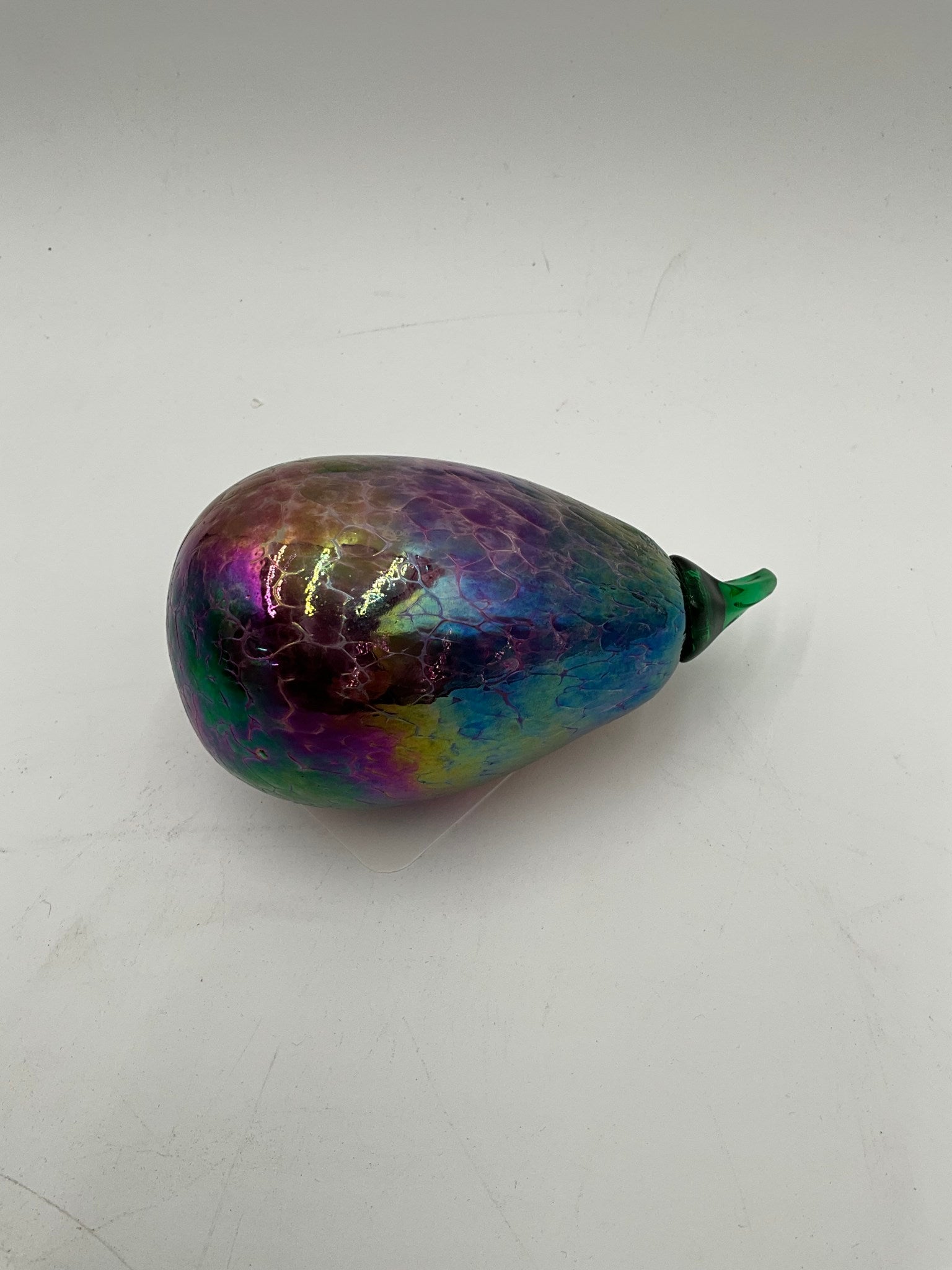 Carnival Glass Eggplant - Glass Eye Studio